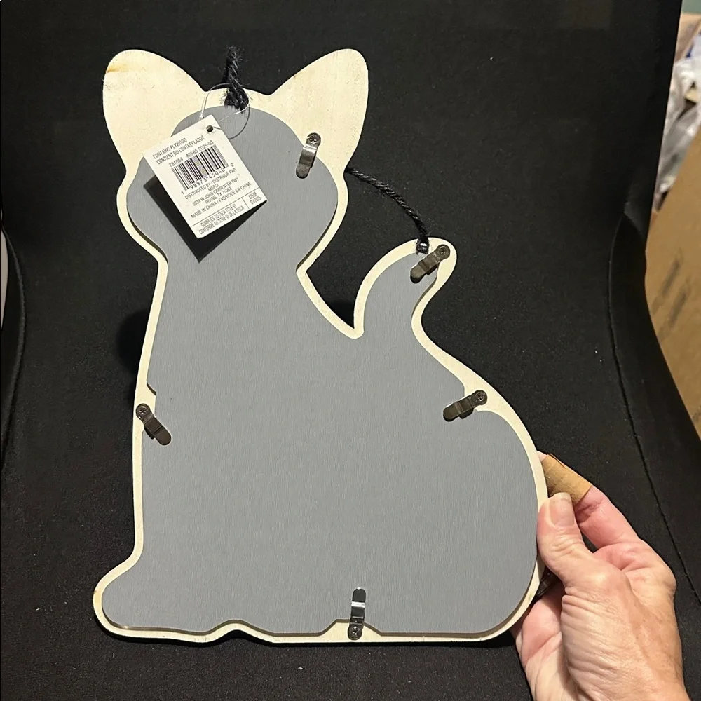 Skeleton Cat Wall Mirror Decor